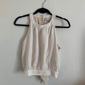 High Neck Crop Top Blouse